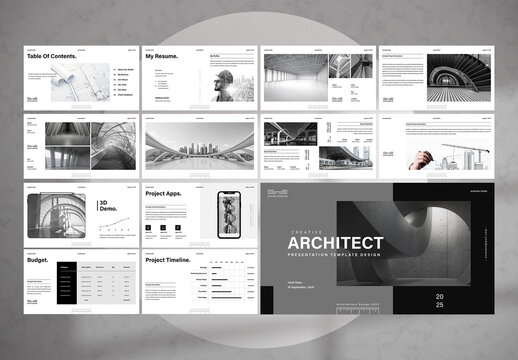 Creative Architecture Portfolio Presentation Design