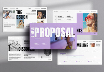 Project Proposal Presentation Template - obrazy, fototapety, plakaty