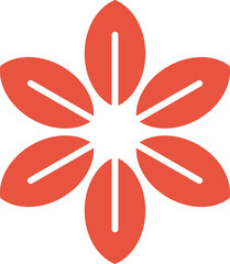 Orange cherry blossom flower