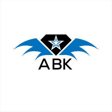 ABK letter logo. technology icon blue image on white background. ABK Monogram logo design for entrepreneur and business. ABK best icon.	
