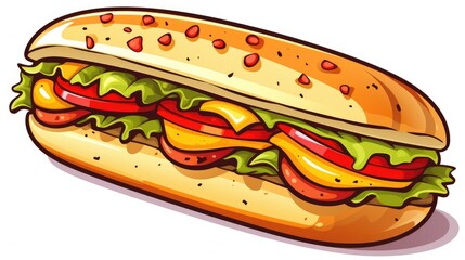 Hotdog mascot in basketball sports uniform shooting at the hoop. Illustration of a sports mascot representing a hotdog.