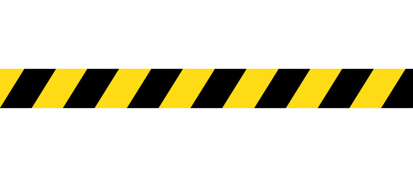 Warning or Caution Tape Isolated on White