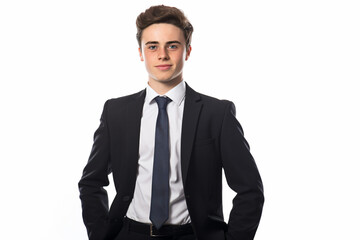 Fototapeta premium a man in a suit and tie posing for a picture