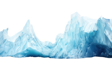 glacier isolated on transparent background - obrazy, fototapety, plakaty