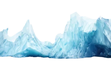 Fototapeten glacier isolated on transparent background © Olha Vietrova