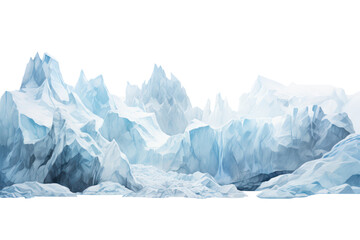 glacier isolated on transparent background - Powered by Adobe
