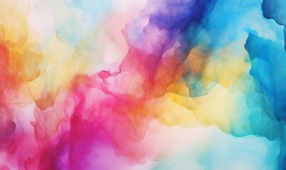 Abstract watercolor paint background, Generative AI