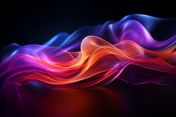 Obraz premium neon light wallpaper, clean background