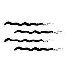 Zigzag Line Abstract Stroke Hand Drawn Linear Element