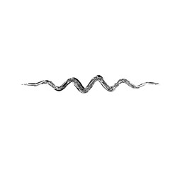 Zigzag Line Abstract Stroke Hand Drawn Linear Element