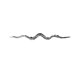 Zigzag Line Abstract Stroke Hand Drawn Linear Element