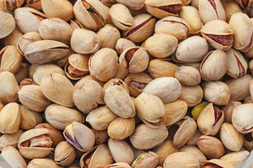 Pistachios nuts background