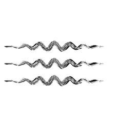 Obraz premium Zigzag Line Abstract Stroke Hand Drawn Linear Element