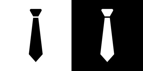 Necktie simple icon for logo. Tie vector illustration in business style.