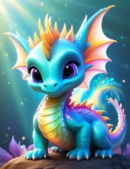 baby cartoon fantasy dragon