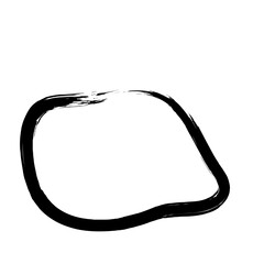 Grunge Abstract Hand Drawn Fluid Stroke Line Shape 