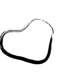 Abstract Hand Drawn Fluid Grunge Stroke Line Shape 