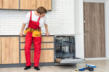 Master of Maintenance: Young Man Providing Home Appliance Repair Services