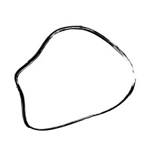 Obraz premium Abstract Hand Drawn Fluid Grunge Stroke Line Shape 
