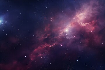 Obraz na płótnie Canvas Galaxy with stars and nebula vibrant magic background Generative AI 