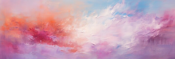 Vibrant and expressive abstract pastel tones oil paint background with random brush strokes
