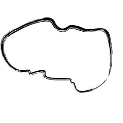 Grunge Abstract Hand Drawn Fluid Stroke Line Shape 