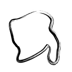 Grunge Abstract Hand Drawn Fluid Stroke Line Shape 