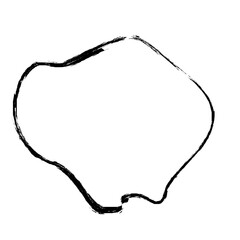 Grunge Abstract Hand Drawn Fluid Stroke Line Shape 