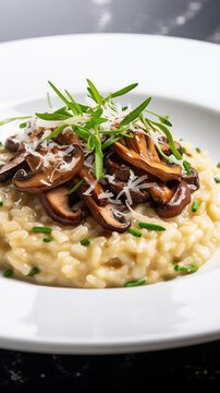 traditional italian fungi risotto