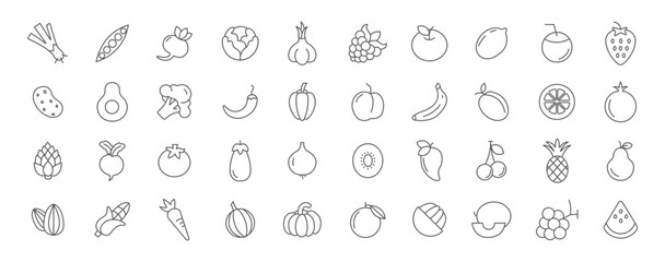 Fruits and vegetables