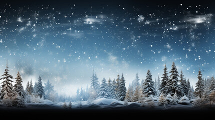 Fototapeta na wymiar winter forest landscape HD 8K wallpaper Stock Photographic Image 
