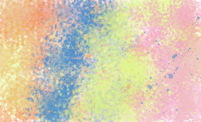 Colorful watercolor splash background pattern. Watercolor pastel colors backdrop illustration. High Quality graphic design. wallpaper, surface, watercolor pattern. Pink, green, yellow, blue,orange mix