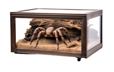 Mini Tarantula Habitat for Home on Transparent Background