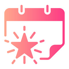 Fototapeta premium calendar gradient icon