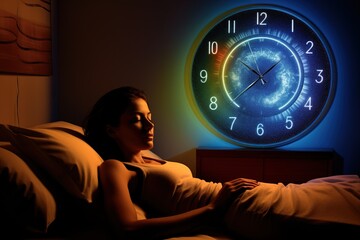 circadian rhythm health, cycle, human, wellness, sleep, lighting, light timing, sleep quality, biological clock, biology, biodynamic, Generative Ai 