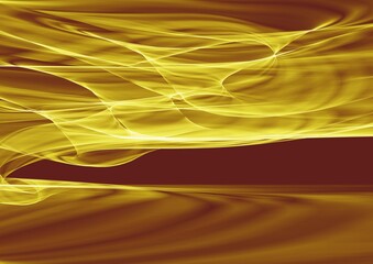 抽象背景ーゴージャスなイメージの金色のライン
