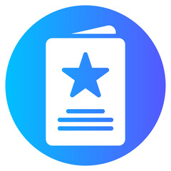 invitation gradient icon