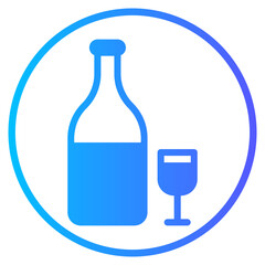 champagne gradient icon