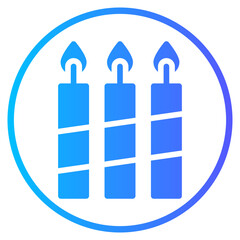 candle gradient icon