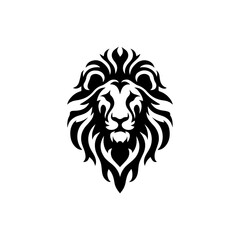 Vector Lion face logo, lion head tattoo