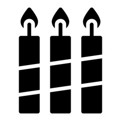 candle glyph icon