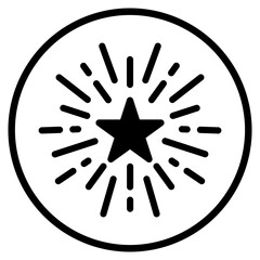 fireworks glyph icon