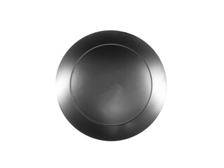 iron round shield isolated on white background