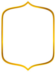 Obraz premium Aesthetic Islamic gold frame