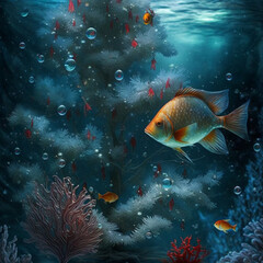 Fototapeta premium Fish under the sea