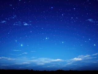 Fototapeta na wymiar Starry sky royal blue sky background.