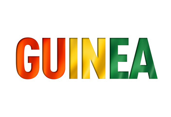 guinean flag text font