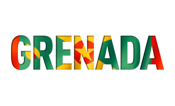 grenada flag text font