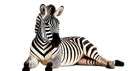 zebra white background, isolate, png
