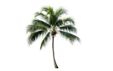 Fototapeta na wymiar Palm Tree on Transparent Background